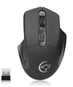 Gaming Mouse 2.4GHz Wireless Optical USB 2400DPI Mice Rechargeable For PC